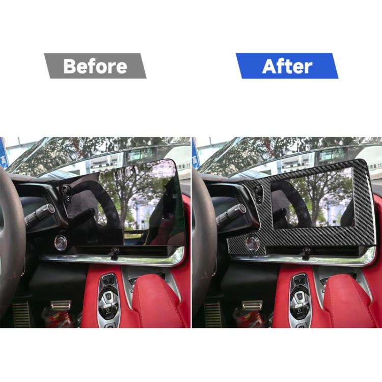 For Chevrolet Corvette C8 Left-Hand Drive Central Control Screen Frame Sticker, Left-Hand Drive