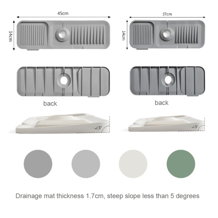 Faucet Silicone Draining Mat Anti-splash Kitchen Sink Non-slip Soap Mat, Large, Extra Large