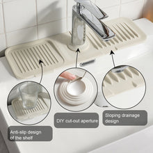 Load image into Gallery viewer, Faucet Silicone Draining Mat Anti-splash Kitchen Sink Non-slip Soap Mat, Large, Extra Large