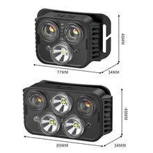 Load image into Gallery viewer, USB Charging Running Strong Bald Headlight Fishing Camping Waterproof Light, Style:, 3 Light Head, 5 Light Head