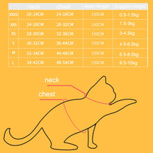 Load image into Gallery viewer, TM050 Pet Chest Strap Vest Type Breathable Reflective Traction Rope, XXXS, XXS, XS, S, M, L