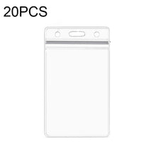 Load image into Gallery viewer, 20 PCS Transparent PVC Vertical Plastic Card Sleeves Waterproof ID Card Sleeves Badges, ID Card Sleeves Badges
