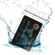 Load image into Gallery viewer, 20 PCS Transparent PVC Vertical Plastic Card Sleeves Waterproof ID Card Sleeves Badges, ID Card Sleeves Badges