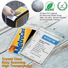 Load image into Gallery viewer, 20 PCS Transparent PVC Vertical Plastic Card Sleeves Waterproof ID Card Sleeves Badges, ID Card Sleeves Badges