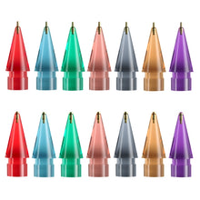 Load image into Gallery viewer, For Apple Pencil 1/2 2pcs Stylus Transparent Replacement Needle Nib, Spec:, Extended (Red), Extended (Blue), Extended (Green), Extended (Pink), Extended (Gray), Extended (Gold), Extended (Purple), Round (Red), Round (Blue), Round (Green), Round (Pink) ...