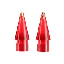 Load image into Gallery viewer, For Apple Pencil 1/2 2pcs Stylus Transparent Replacement Needle Nib, Spec:, Extended (Red), Extended (Blue), Extended (Green), Extended (Pink), Extended (Gray), Extended (Gold), Extended (Purple), Round (Red), Round (Blue), Round (Green), Round (Pink) ...
