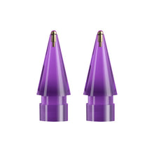 Load image into Gallery viewer, For Apple Pencil 1/2 2pcs Stylus Transparent Replacement Needle Nib, Spec:, Extended (Red), Extended (Blue), Extended (Green), Extended (Pink), Extended (Gray), Extended (Gold), Extended (Purple), Round (Red), Round (Blue), Round (Green), Round (Pink) ...