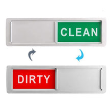 Load image into Gallery viewer, Dishwasher Magnet Clean Dirty Sign 2 Double-Sided Dishwasher Magnet Cover, Black, White