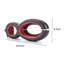 Load image into Gallery viewer, 6 In 1 Simple Can Opener Multifunctional Plastic Bottle Opener, 6 In 1 Black Red