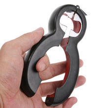 Load image into Gallery viewer, 6 In 1 Simple Can Opener Multifunctional Plastic Bottle Opener, 6 In 1 Black Red