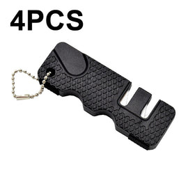 4 PCS Outdoor Knife Sharpener Speeder Mini Knife Sharpener, 4 PCS Black