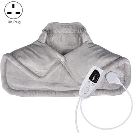 Electric Heated Thermal Shawl On The Back And The Neck, UK Plug (Creamy-white), EU Plug (Creamy-white), US Plug (Creamy-white), AU Plug (Creamy-white), UK Plug (Dark Gray), EU Plug (Dark Gray), AU Plug (Dark Gray)