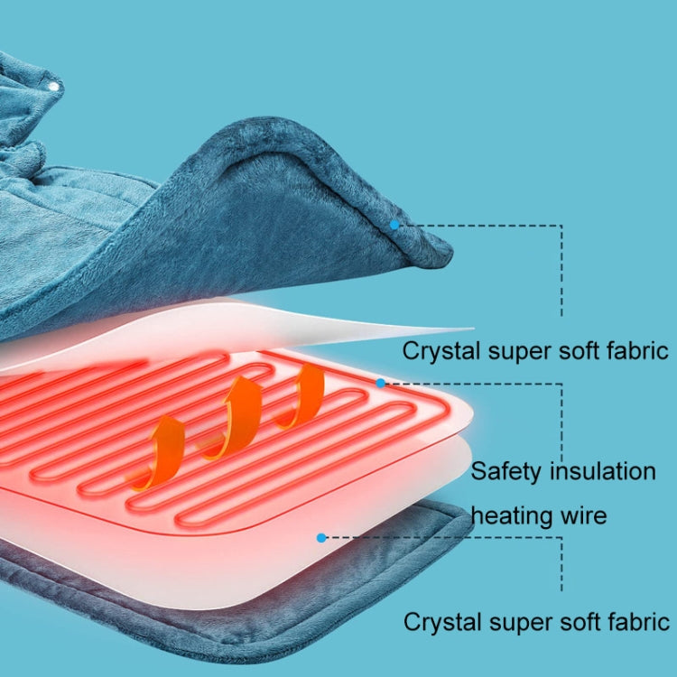 Electric Heated Thermal Shawl On The Back And The Neck, UK Plug (Creamy-white), EU Plug (Creamy-white), US Plug (Creamy-white), AU Plug (Creamy-white), UK Plug (Dark Gray), EU Plug (Dark Gray), US Plug (Dark Gray), AU Plug (Dark Gray)