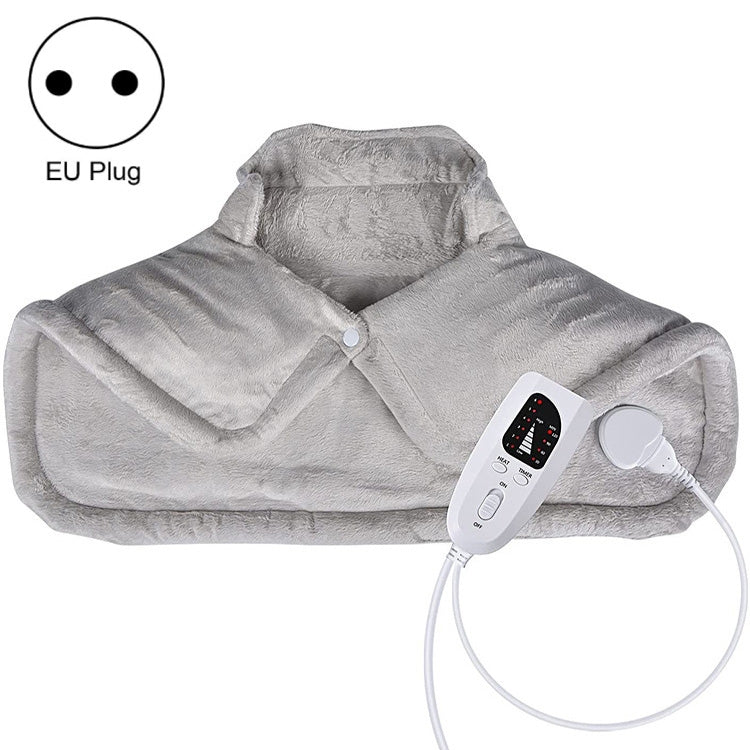 Electric Heated Thermal Shawl On The Back And The Neck, UK Plug (Creamy-white), EU Plug (Creamy-white), US Plug (Creamy-white), AU Plug (Creamy-white), UK Plug (Dark Gray), EU Plug (Dark Gray), US Plug (Dark Gray), AU Plug (Dark Gray)