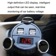 Load image into Gallery viewer, KingNeed C30 Four USB Car Charger 3 In 1 Car Cigarette Lighter, C30