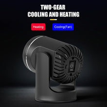 Load image into Gallery viewer, 12V 130W Car Heating and Cooling Dual-use Fan Glass Defogging and Defrosting Heater, Black, White