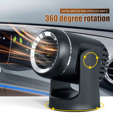 Load image into Gallery viewer, 12V 130W Car Heating and Cooling Dual-use Fan Glass Defogging and Defrosting Heater, Black, White
