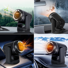 Load image into Gallery viewer, 12V 130W Car Heating and Cooling Dual-use Fan Glass Defogging and Defrosting Heater, Black, White
