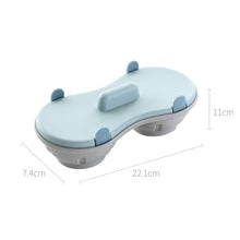 Load image into Gallery viewer, Two-compartment Steamed Egg Box Microwave Steamed Egg Plate  Egg Mold, Egg Plate (Blue), Egg Plate (Orange)