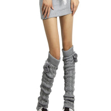 Load image into Gallery viewer, Ladies Winter Knitted Pile Up Socks Twist Over Knee Warm Boot Covers