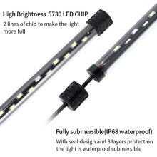 Load image into Gallery viewer, 90-260V Aquarium Diving Light LED Fish Tank Light, Q20BW Blue+White Light, Q30BW Blue+White Light, Q40BW  Blue+White Light, Q50BW Blue+White Light, Q60BW  Blue+White Light, Q20CF RGB Light, Q30CF  RGB Light, Q40CF  RGB Light, Q50CF  RGB Light          ...