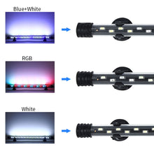 Load image into Gallery viewer, 90-260V Aquarium Diving Light LED Fish Tank Light, Q20BW Blue+White Light, Q30BW Blue+White Light, Q40BW  Blue+White Light, Q50BW Blue+White Light, Q60BW  Blue+White Light, Q20CF RGB Light, Q30CF  RGB Light, Q40CF  RGB Light, Q50CF  RGB Light          ...