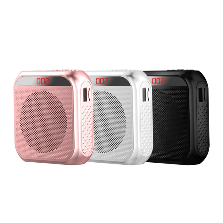 S17 Mini Portable Tour Guide Teaching Loudspeaker with Screen Display, S17 (Cool Black)