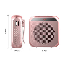 Load image into Gallery viewer, S17 Mini Portable Tour Guide Teaching Loudspeaker with Screen Display, S17 (Cool Black)