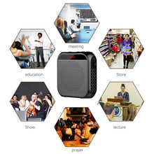 Load image into Gallery viewer, S17 Mini Portable Tour Guide Teaching Loudspeaker with Screen Display, S17 (Cool Black)