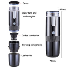 Load image into Gallery viewer, Fully Automatic Portable Wireless Coffee Machine, Black