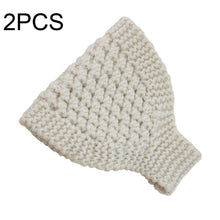 Load image into Gallery viewer, 2 PCS Knitted Headband Warm Ear Protection Widened Head Cover Hair Accessories, Creamy-white, Dark Gray, Light Grey, Black, Red, Pink, Khaki, Cream Color