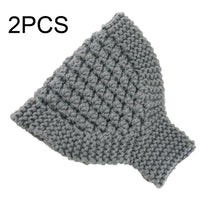 Load image into Gallery viewer, 2 PCS Knitted Headband Warm Ear Protection Widened Head Cover Hair Accessories, Creamy-white, Dark Gray, Light Grey, Black, Red, Pink, Khaki, Cream Color