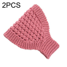 Load image into Gallery viewer, 2 PCS Knitted Headband Warm Ear Protection Widened Head Cover Hair Accessories, Creamy-white, Dark Gray, Light Grey, Black, Red, Pink, Khaki, Cream Color