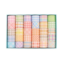 Load image into Gallery viewer, Small Fresh Lattice Salt Series Hand Account Tape Set, 60 Rolls 1.5cm x 2m, 30 Rolls 3cm x 2m