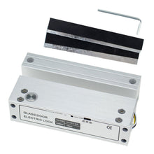 Load image into Gallery viewer, Top And Bottom Frameless Glass Door Aluminum Alloy Electric Mortise Lock, Left, Right