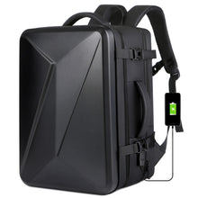 Load image into Gallery viewer, Large-capacity Waterproof Expandable Hard Shell Backpack with USB Charging Hole, 161 Light Grey, 161 Black, 161 Dark Gray, 162 Black, 162 Deep Gray, 162 Light Gray