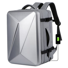 Load image into Gallery viewer, Large-capacity Waterproof Expandable Hard Shell Backpack with USB Charging Hole, 161 Light Grey, 161 Black, 161 Dark Gray, 162 Black, 162 Deep Gray, 162 Light Gray
