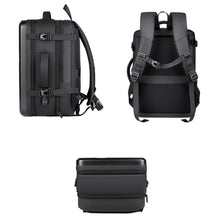 Load image into Gallery viewer, Large-capacity Waterproof Expandable Hard Shell Backpack with USB Charging Hole, 161 Light Grey, 161 Black, 161 Dark Gray, 162 Black, 162 Deep Gray, 162 Light Gray