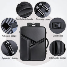 Load image into Gallery viewer, Large-capacity Waterproof Expandable Hard Shell Backpack with USB Charging Hole, 161 Light Grey, 161 Black, 161 Dark Gray, 162 Black, 162 Deep Gray, 162 Light Gray