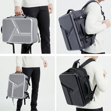 Load image into Gallery viewer, Large-capacity Waterproof Expandable Hard Shell Backpack with USB Charging Hole, 161 Light Grey, 161 Black, 161 Dark Gray, 162 Black, 162 Deep Gray, 162 Light Gray