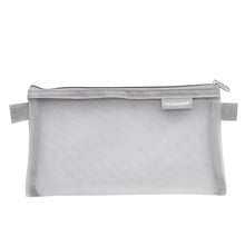 Load image into Gallery viewer, Hechooses D033 Transparent Mesh Exam Portable Pen Bag, Style:, Square (Black), Square (White), Square (Gray), Square (Pink), Square (Blue), Square (Green), Triangle (Black), Triangle (White), Triangle (Gray), Triangle (Pink), Triangle (Blue)           ...