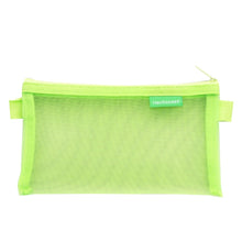 Load image into Gallery viewer, Hechooses D033 Transparent Mesh Exam Portable Pen Bag, Style:, Square (Black), Square (White), Square (Gray), Square (Pink), Square (Blue), Square (Green), Triangle (Black), Triangle (White), Triangle (Gray), Triangle (Pink), Triangle (Blue)           ...