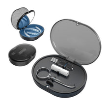 Load image into Gallery viewer, Magnetic Braces Holder Beauty Mirror Storage Box With Chewing Glue, Black, Navy