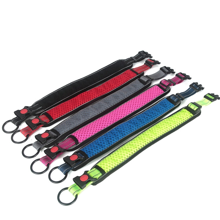Honeycomb Net Dog Collar Neck Collar Breathable Reflective Anti-Strangle Collar, XS, S, M, L, XL