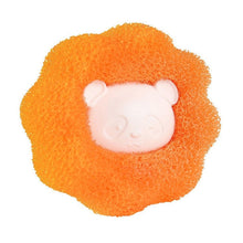 Load image into Gallery viewer, Washing Machine Laundry Ball Decontamination Hair Removal Anti-winding Cleaning Ball, Bear Blue, Bear Orange