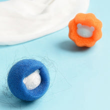 Load image into Gallery viewer, Washing Machine Laundry Ball Decontamination Hair Removal Anti-winding Cleaning Ball, Bear Blue, Bear Orange