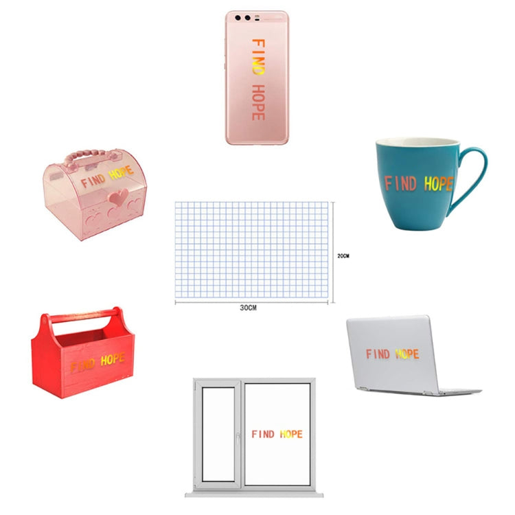 Self Adhesive Clear Lattice PVC Vinyl Positioning Transfer Film