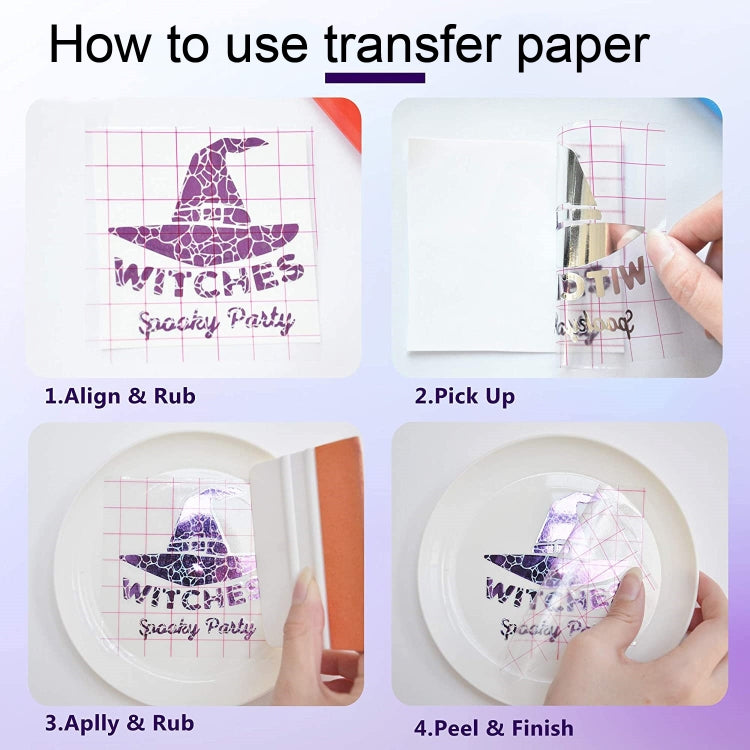 Self Adhesive Clear Lattice PVC Vinyl Positioning Transfer Film