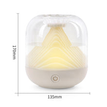 Load image into Gallery viewer, FX-039 USB Charging Ambient Light Humidifier Mountain Mini Wireless Humidifier, Green, White, Wine Red