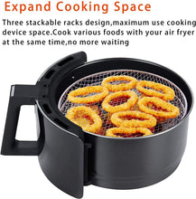 Load image into Gallery viewer, Air Fryer Accessories 8-inch Three Layer Round Grill Steam Rack, Round